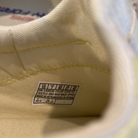 Yellow sketchers memory foam slip on sneakers. - Picture 4 of 5